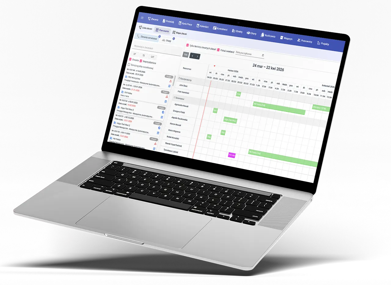 Service Express – Planowanie i harmonogram prac